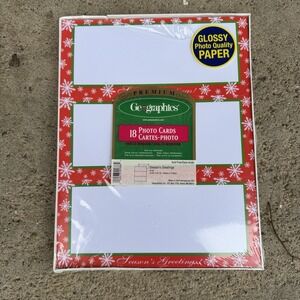 New VTG‎ Geographics Photo Cards 18 Sheets Stationery SEALED